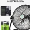 Table Fan, Solar, Portable - view 5