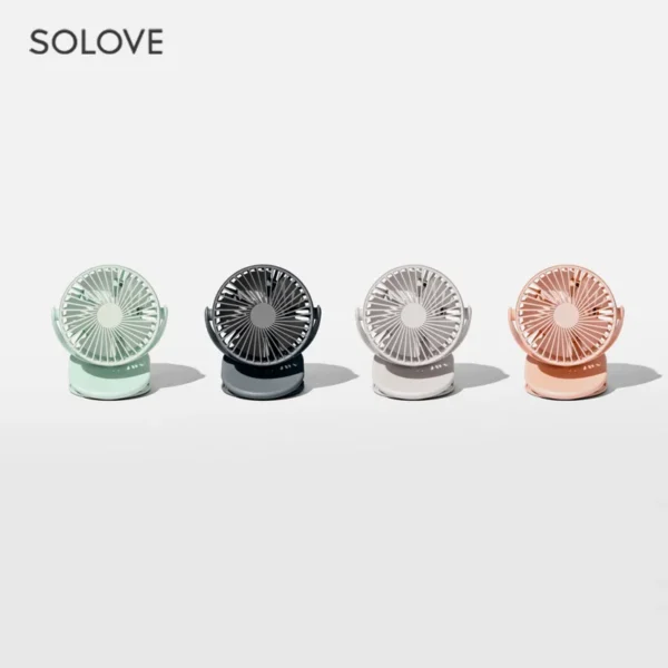 Table Fan, SOLOVE, Portable, USB, Brushless