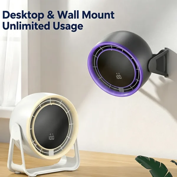 Table Fan, USB, 100, Wall, Portable - view 4