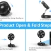 Table Fan, USB, 5V, Battery - view 2