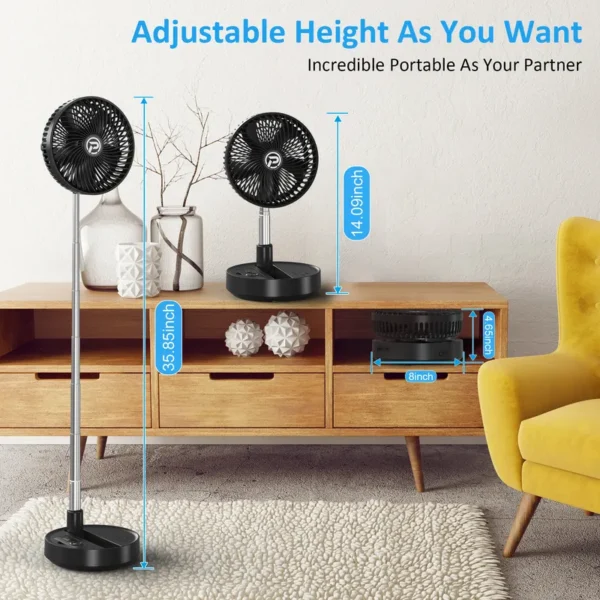Table Fan, USB, 5V, Battery - view 5