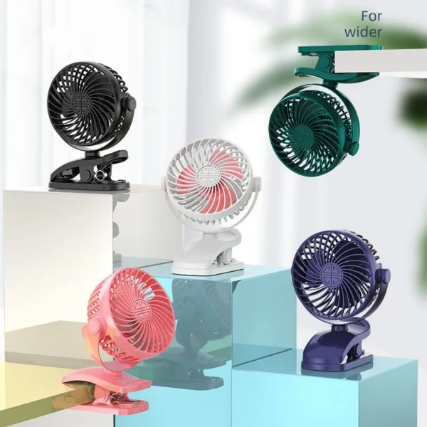 Table Fan, USB, Portable - view 4