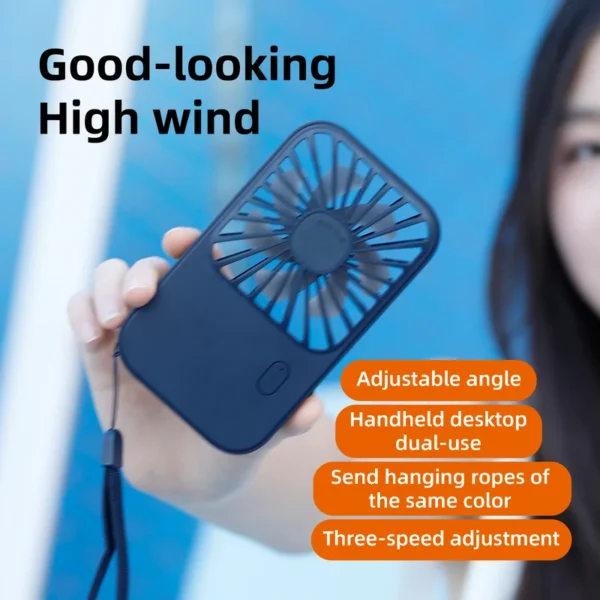 Table Fan, USB, Portable - view 5