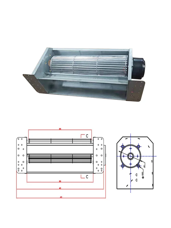 Tangential Fan, 90290, 12V, 24V, 48V - view 5