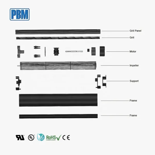 Tangential Fan, PBM, 230VAC, 100m3h, 30mm - view 6