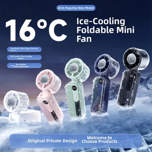 Tec Cooling Handheld Fan, Portable, 16°C
