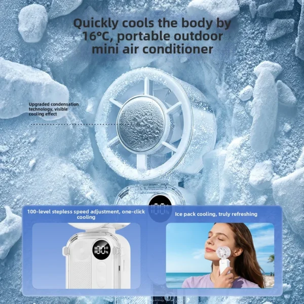 Tec Cooling Handheld Fan, Portable, 16°C - view 2