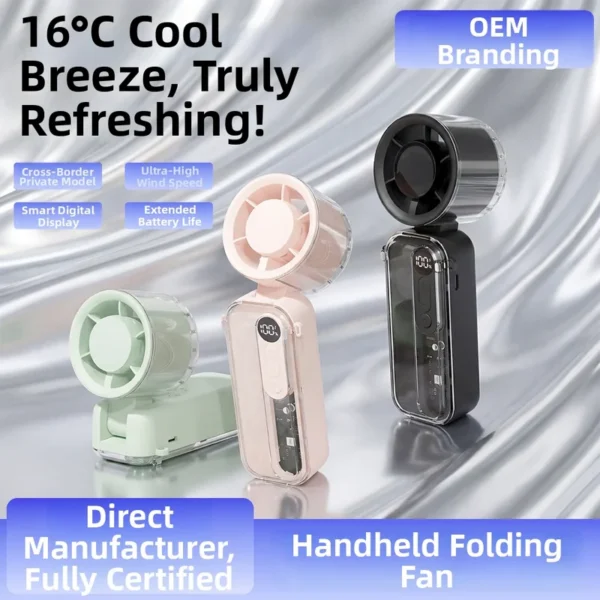 Tec Cooling Handheld Fan, Portable, 16°C - view 6