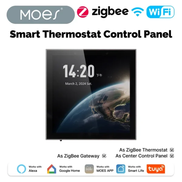 Thermostat Center Control Panel, MOES - view 2