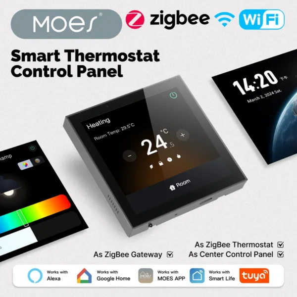 Thermostat Center Control Panel, MOES - view 3