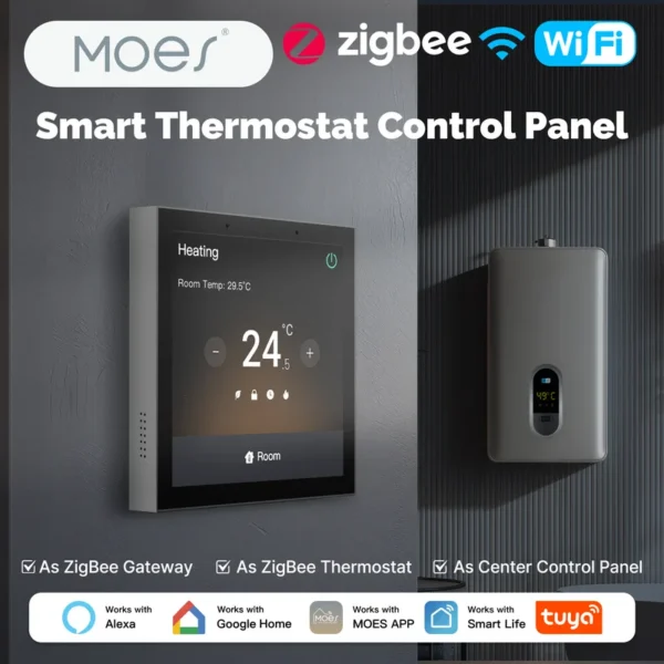 Thermostat Center Control Panel, MOES - view 5