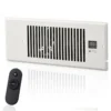 Thermostat Register Booster Fan, Plastic, 4FT, 12FT