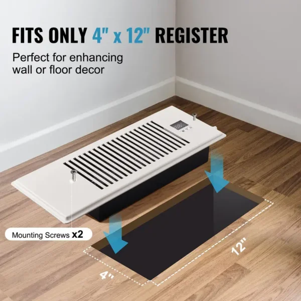 Thermostat Register Booster Fan, Plastic, 4FT, 12FT - view 6
