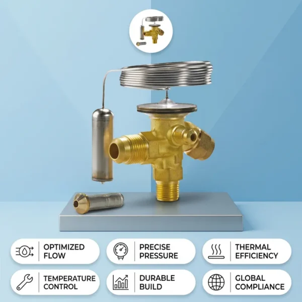 Thermostatic Expansion Valve, TEX2, Brass, R22, HVAC - view 4