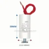 Thin Film Fan, CBB60, 1UF, 1.2UF, 1.5UF - view 2