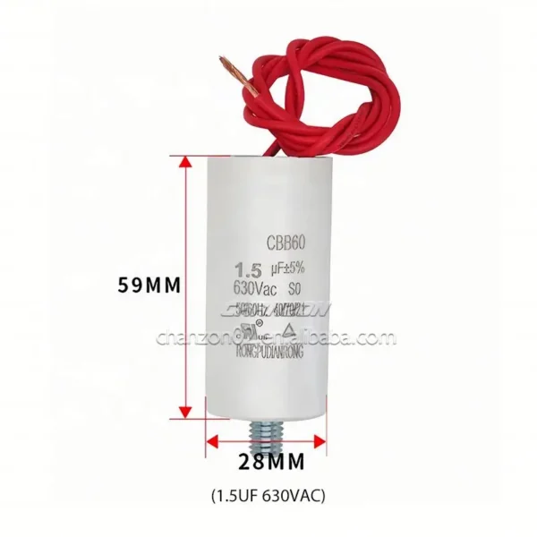 Thin Film Fan, CBB60, 1UF, 1.2UF, 1.5UF - view 4