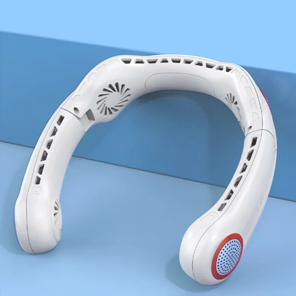 Three-speed Foldable Neck Fan, 4000mAh, 5, USB
