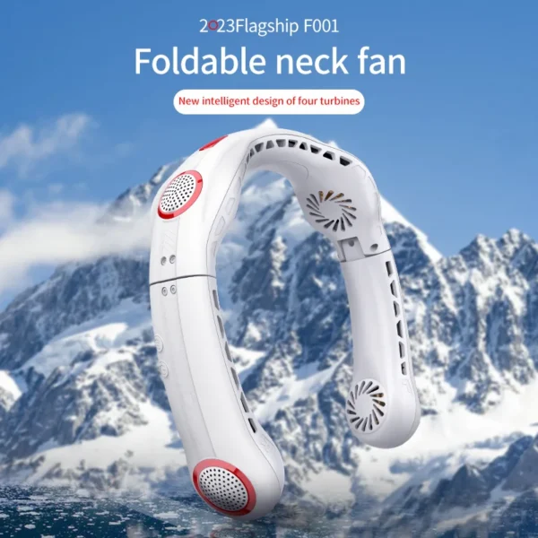 Three-speed Foldable Neck Fan, 4000mAh, 5, USB - view 6