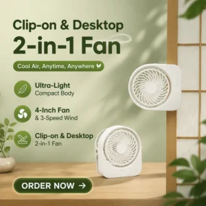 Three-speed Outdoor Desk Fan, Portable, USB