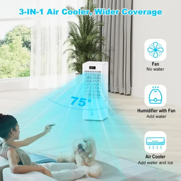 Tower Fan, 24-Inch, 70, Plastic - view 2