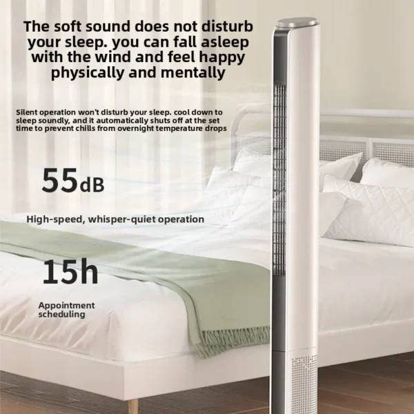 Tower Fan, 3-Speed, 60 W, Metal - view 2