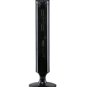 Tower Fan, 3-Speed, Plastic, AC Motor