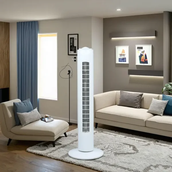 Tower Fan, 32Inch, 45W, 3-Speed, Plastic - view 6