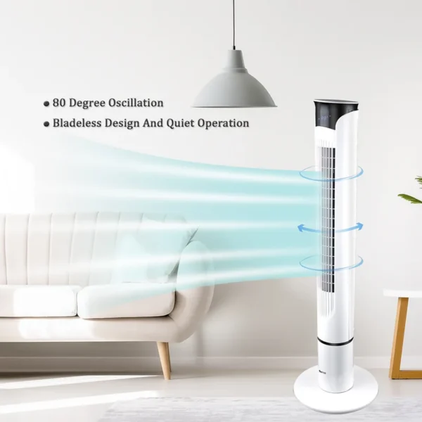 Tower Fan, 40, Plastic - view 6