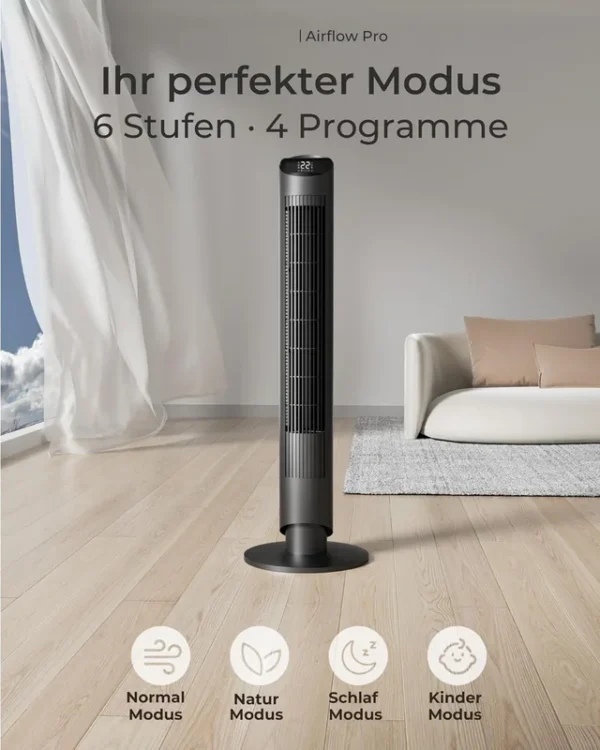 Tower Fan, 45W, Plastic - view 2