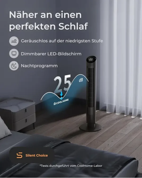 Tower Fan, 45W, Plastic - view 3