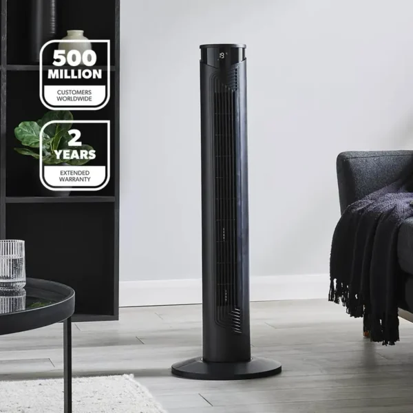 Tower Fan, 46'', 45, Plastic - view 2
