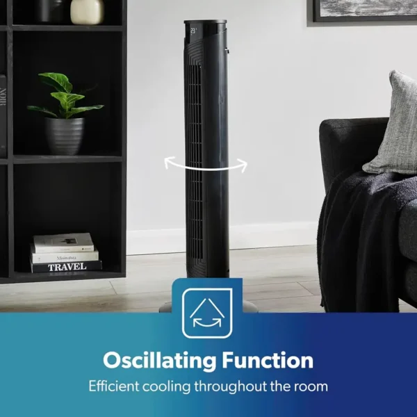 Tower Fan, 46'', 45, Plastic - view 5