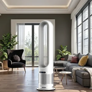 Tower Fan, LCD, 8H