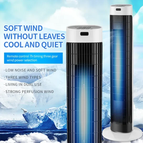 Tower Fan, LED, 12H - view 4