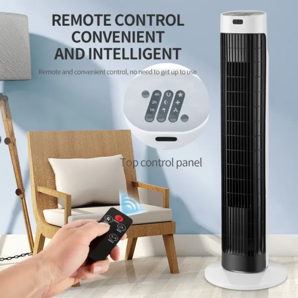 Tower Fan, LED, 12H - view 5