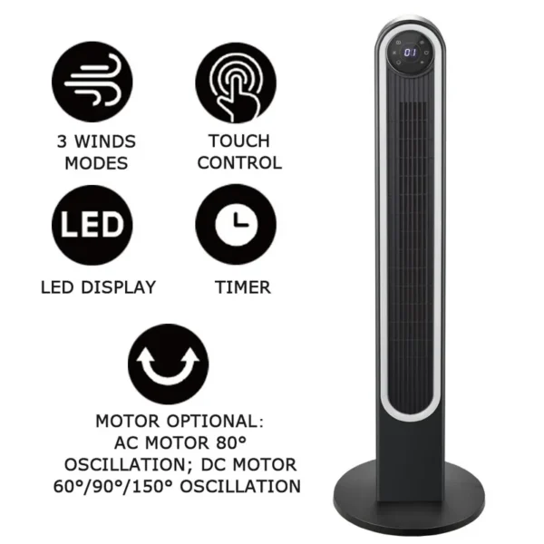 Tower Fan, LED, 42" - view 2