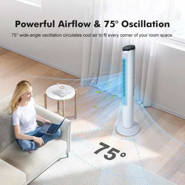 Tower Fan, Plastic, 40'' - view 2