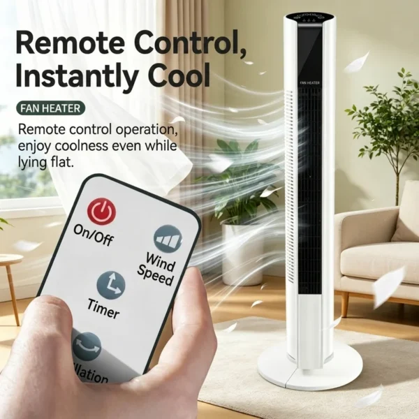 Tower Fan, Plastic, 45