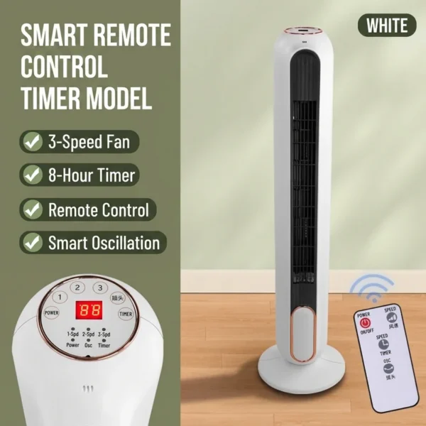 Tower Fan, Plastic, 45 - view 4