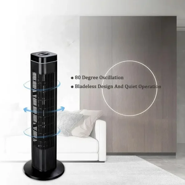 Tower Fan, Plastic, 45W - view 5