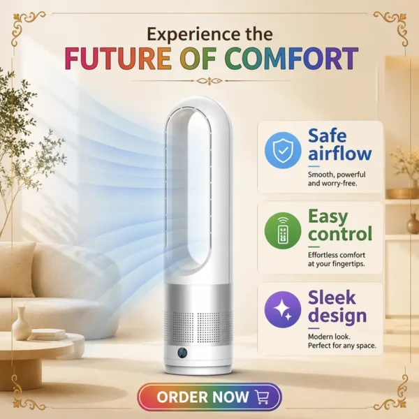 Tower Fan, Portable, 56cm, 9h - view 2