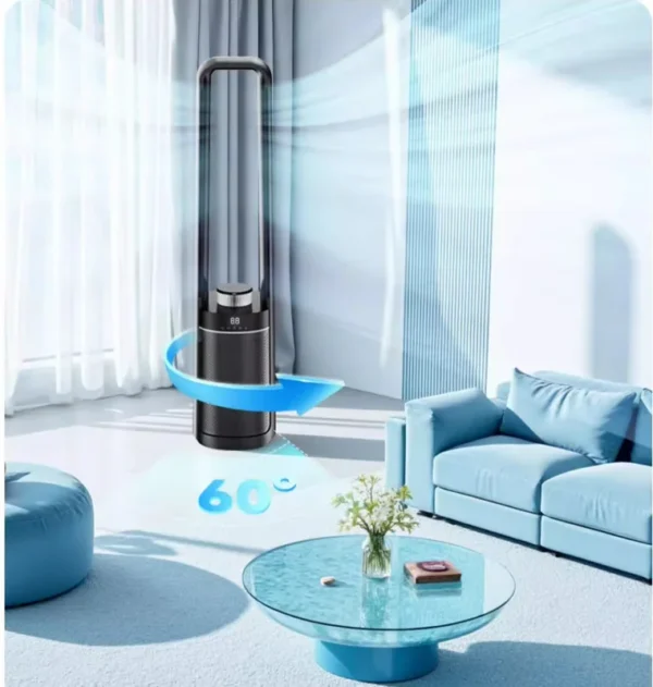 Tower Fan, Portable, 60 W, Metal - view 4