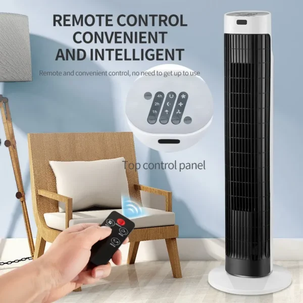 Tower Fan, Portable, Electric, Plastic - view 2