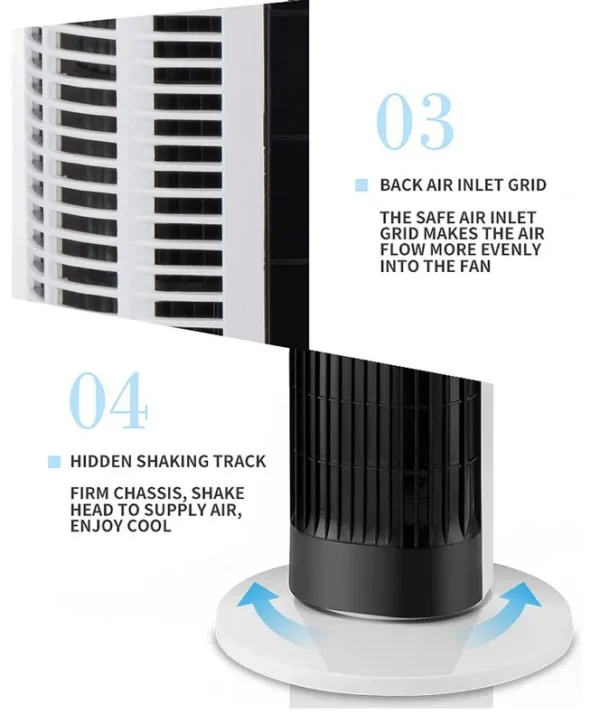 Tower Fan, Portable, Electric, Plastic - view 4
