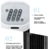 Tower Fan, Portable, Electric, Plastic - view 5