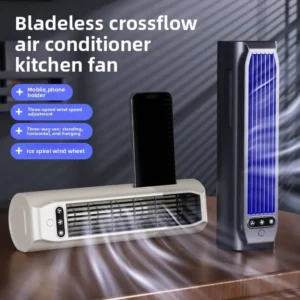 Tower Fan, Portable, Tangential, 2000mAh
