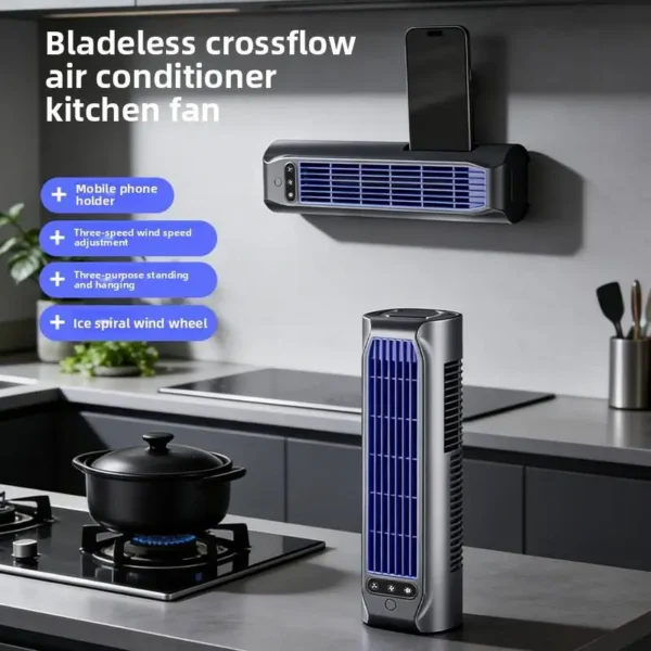 Tower Fan, Portable, Tangential, 2000mAh - view 3