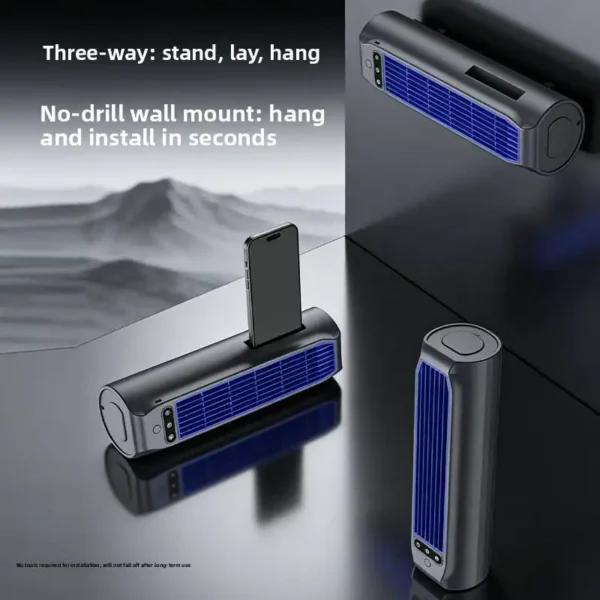 Tower Fan, Portable, Tangential, 2000mAh - view 4