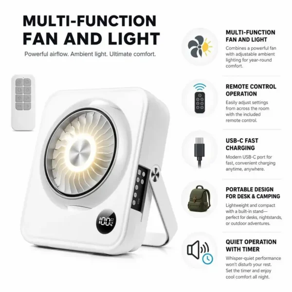 Tower Fan, Portable, USB - view 2