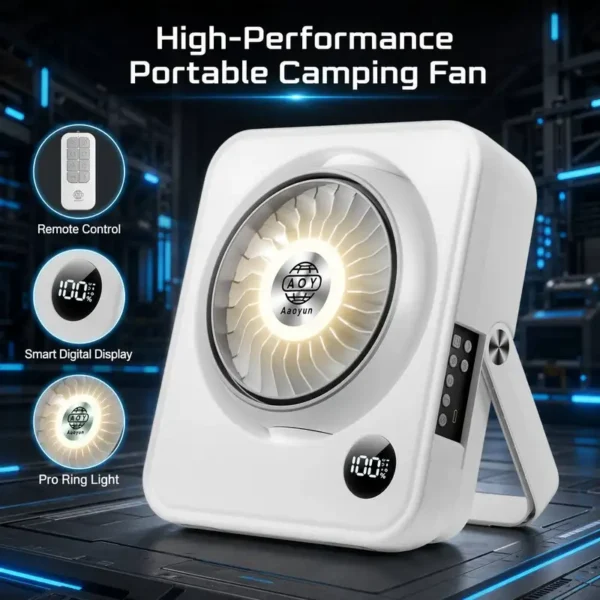 Tower Fan, Portable, USB - view 5